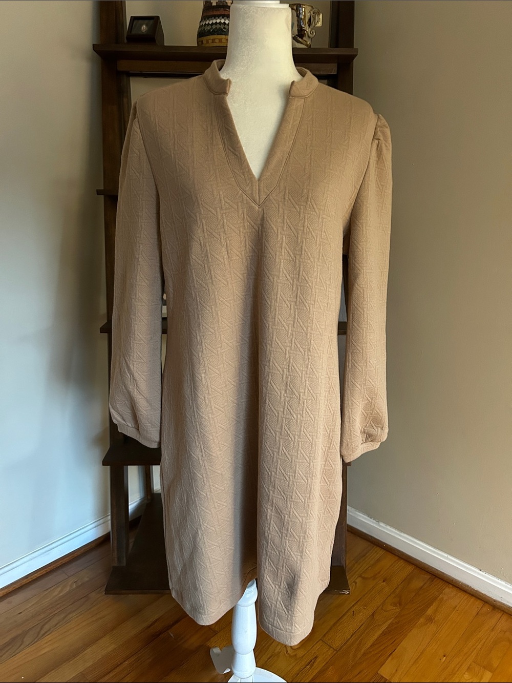 Southern Tide Oren Quilted Dress Tannin Size Large
